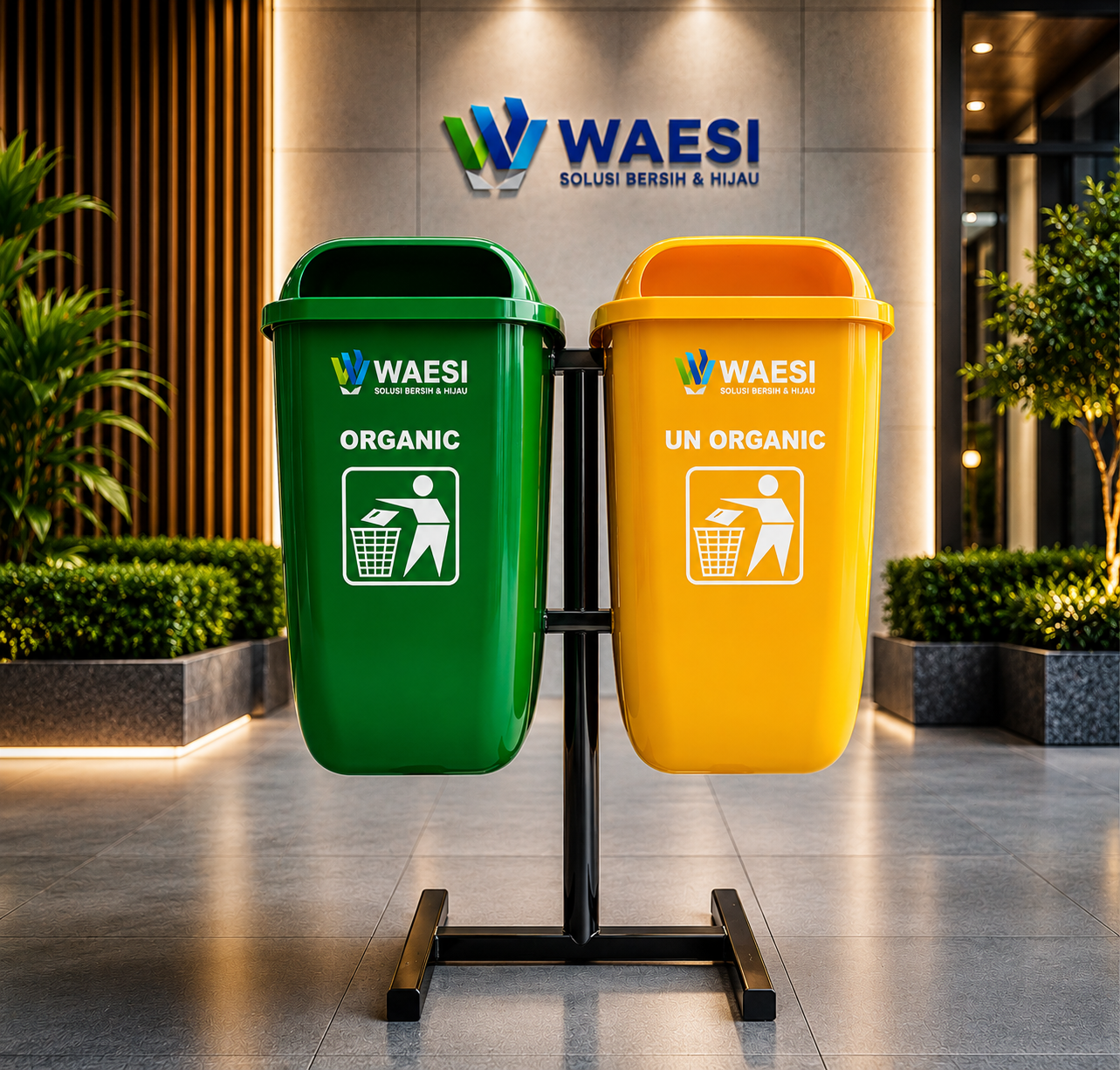 WAESI Tempat Sampah Fiberglass